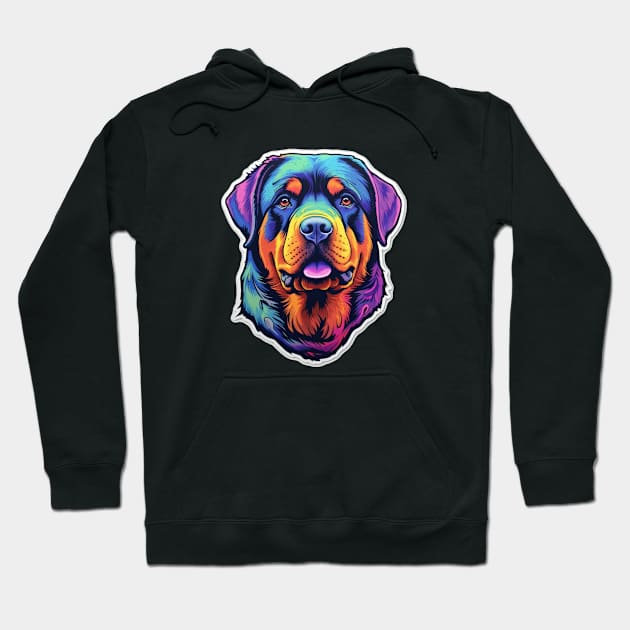 Canine Charm - Rottweiler Dog Design Hoodie by InTrendSick